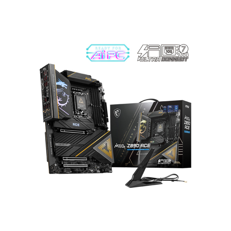 MOTHERBOARD MSI (MEG Z890 ACE) SOCKET 1851, 4*DDR5 9200, HDMI, 2*THUNDEBOLT, 5*M.2, ATX